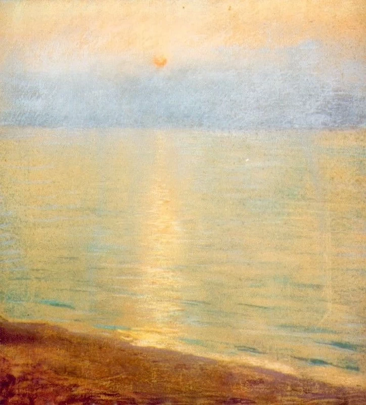 Sole che tramonta a Parame - Saint, Cloud, museo Avelines